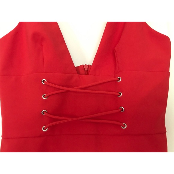 Zara Red Short Fitted Dress NWT Small - Picture 11 of 13